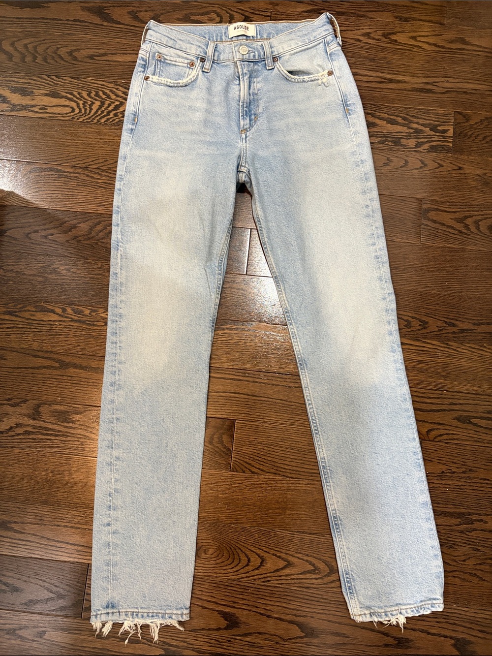 Agolde Light Blue High-Rise Denim Jeans